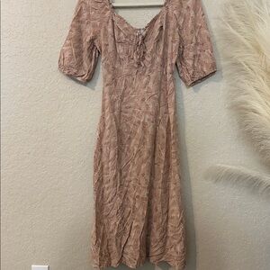 Sincerely Jules Blush Patterned mid Sleeve Dress z